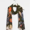 Clearance Autumn Floral Oblong Scarf Scarves