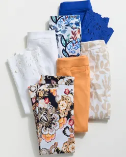 Best Sale Brigitte Cool Floral Ankle Pants Pants