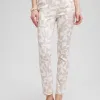 Shop Brigitte Leaf Etch Ankle Pants Pants