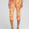 Shop Brigitte Leaf Print Capris Pants