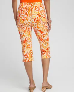 Shop Brigitte Leaf Print Capris Pants
