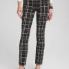 Best Sale Brigitte Plaid Slim Ankle Pants Pants