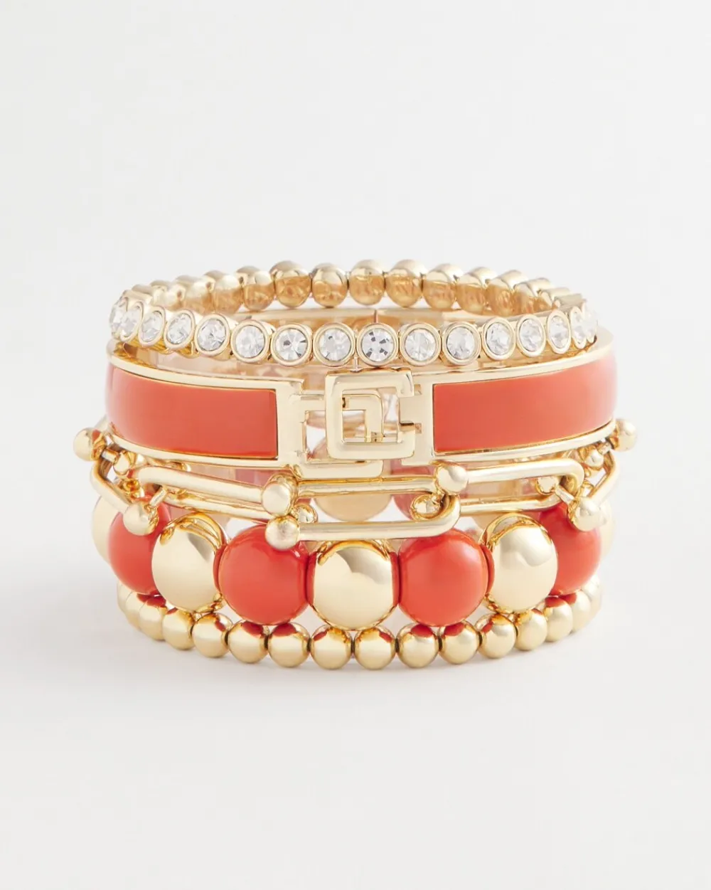 Online Click Orange Bangle Bracelet Bracelet Stacking