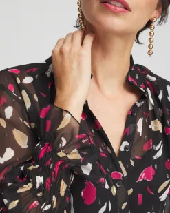 Fashion Chiffon Ruffle Collar Top Tops | Blouses & Shirts
