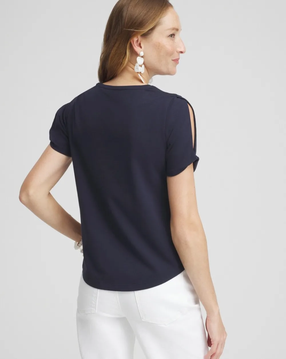 Fashion Cold Shoulder Tee Tops