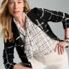 Best Sale Cropped Double-Breasted Sweater Blazer Jackets & Coats