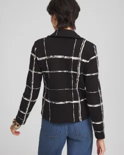 Best Sale Cropped Double-Breasted Sweater Blazer Jackets & Coats