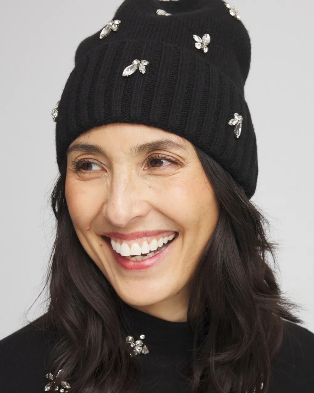 Online Embellished Cashmere Blend Hat Cold Weather Accessories | Hats