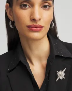 Shop Embellished North Star Brooch Pins & Brooches