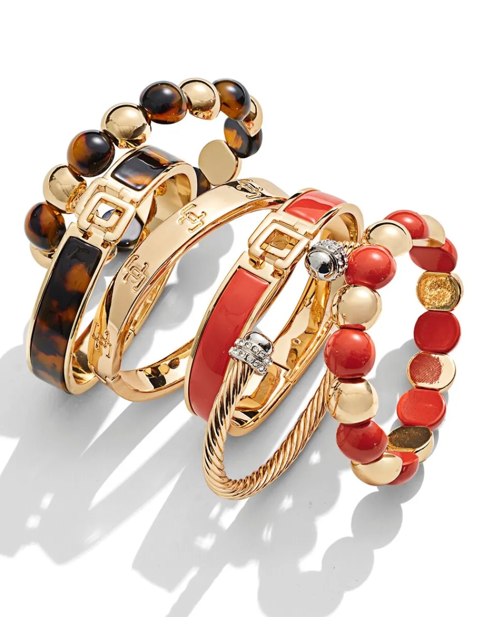 New Faux Tort Beaded Stretch Bracelet Bracelet Stacking