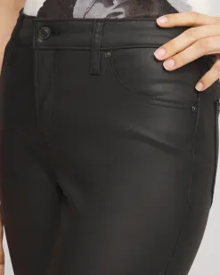 Sale Girlfriend Coated Slim Leg Jeans Jeans & Denim