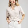 Best Linen Ladder Lace Tee Tops