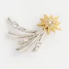 Fashion Mixed Metal Shooting Star Brooch Pins & Brooches