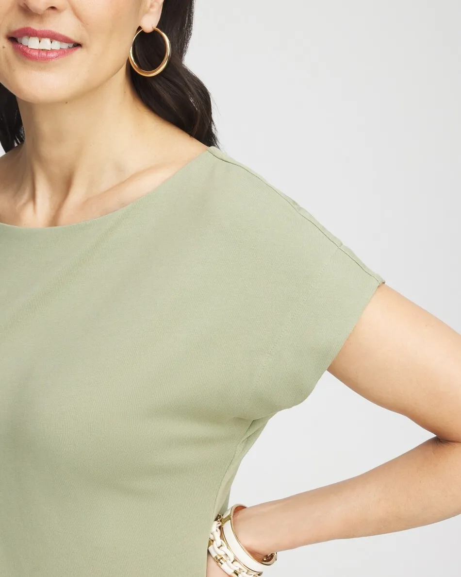 Outlet Modern Cap Sleeve Tee Tops