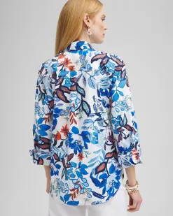 Store No Iron™ Stretch Cool Floral Shirt Tops