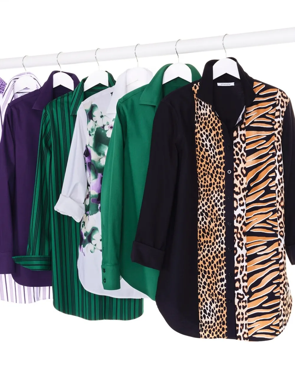 Cheap No Iron™ Stretch Shirt Tops