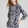 Fashion No Iron™ Stretch Swirl Shirt Tops