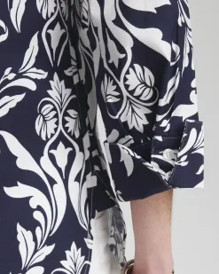 Fashion No Iron™ Stretch Swirl Shirt Tops