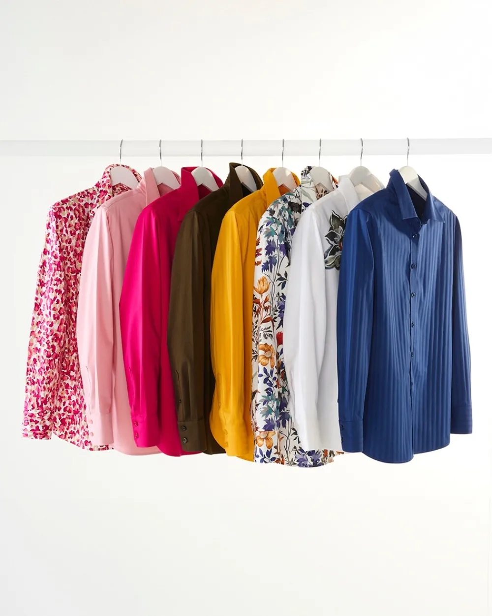 Sale No Iron™ Warm Stripe Jacquard Shirt Tops