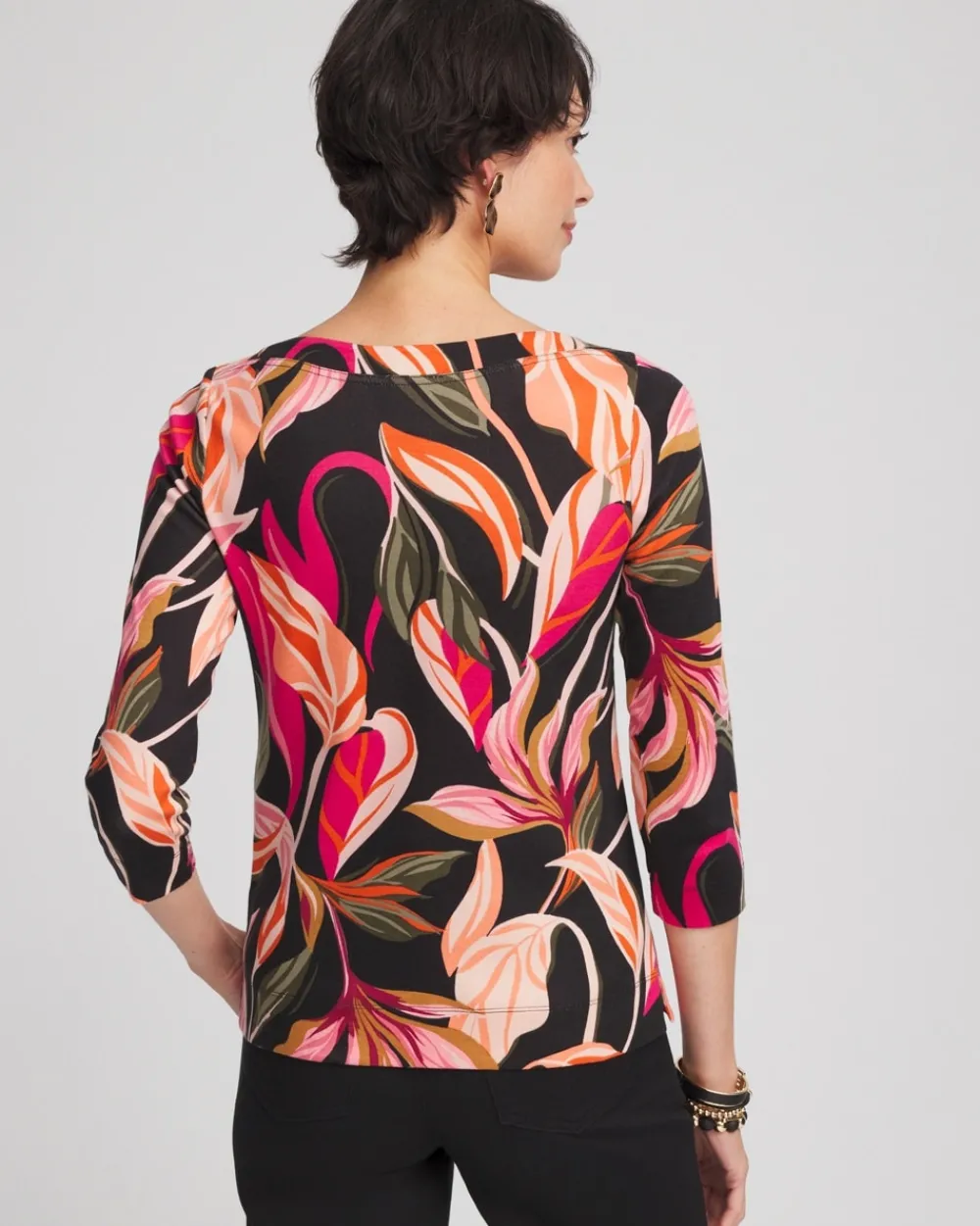 Clearance Orchid 3/4 Sleeve Tee Tops