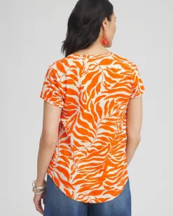 Cheap Palms Cap Sleeve Tee Tops