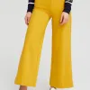 Clearance Ponte Wide Leg Ankle Pants Pants