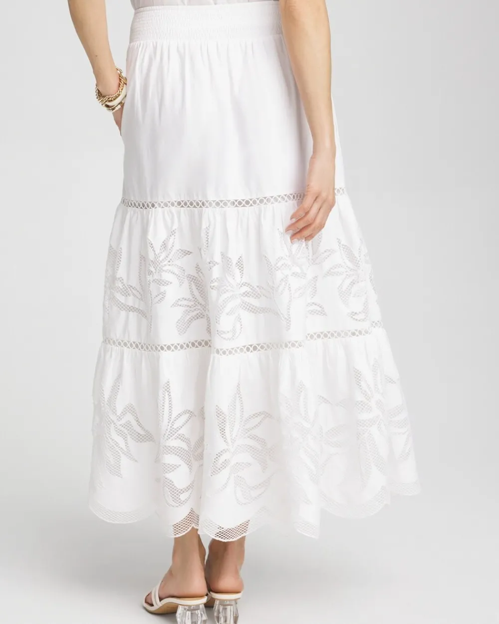 Sale Poplin Pull-on Maxi Skirt Skirts