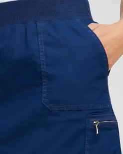 Shop Poplin Ribbed Skort Pants