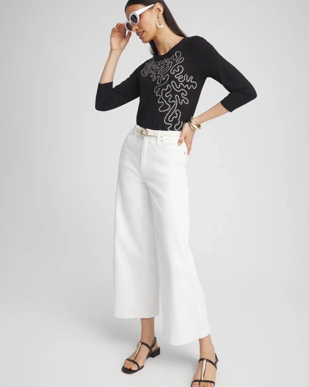 Discount Soutache Detail Top Tops