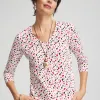 Clearance Spots 3/4 Sleeve Perfect Tee Tops