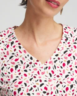 Clearance Spots 3/4 Sleeve Perfect Tee Tops