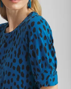 Sale Touch Of Cool™ Dots Roll Cuff Tee Tops