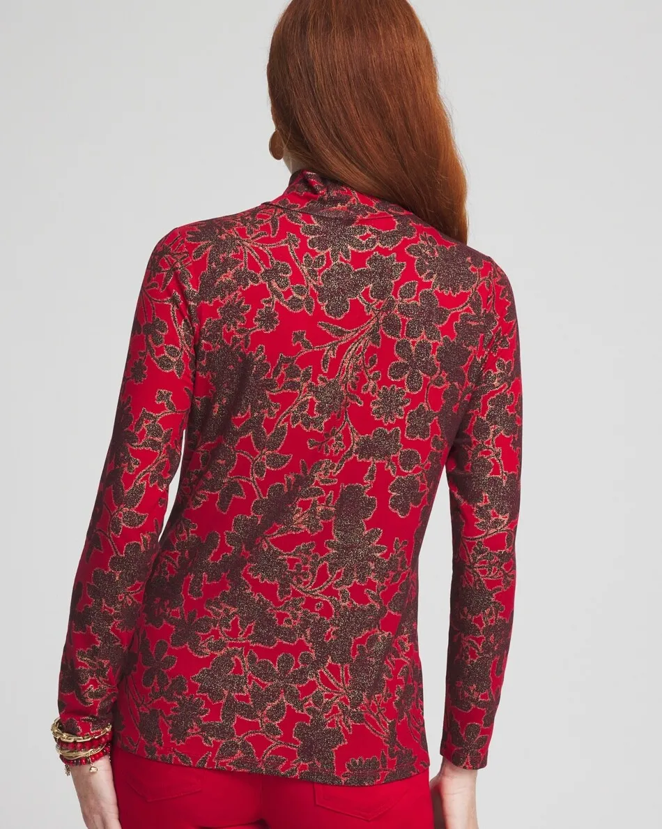Sale Touch Of Cool™ Floral Foil Layering Tee Tops | Tees