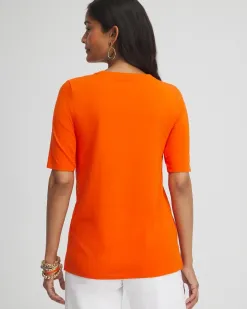 Best Sale Touch Of Cool™ Hardware Detail Tee Tops
