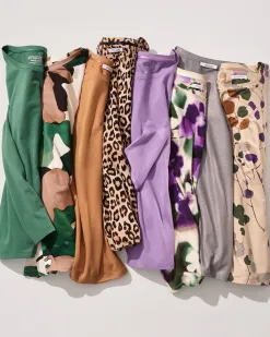 Shop Touch Of Cool™ Watercolor Long Sleeve Layering Tee Tops