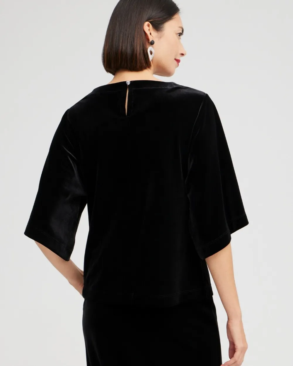 Outlet Travelers Collection Velvet Top Tops | Matching Sets