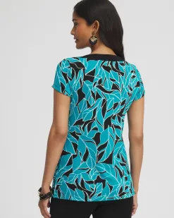 Store Travelers™ Leaves Cap Sleeve Kurta Tops