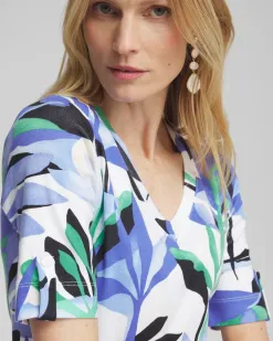 Store Tropical Everyday V-neck Tee Tops