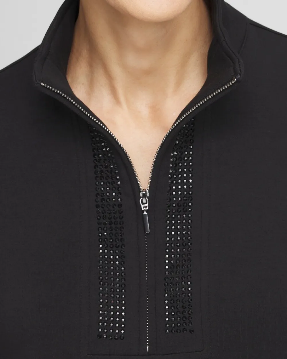 Shop Zenergy® Scuba Embellished Sweatshirt Tops | Activewear