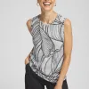 Fashion Zenergy® Soft Essentials Leaf Print Tank Tops