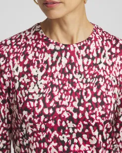 Best Sale Zenergy® UPF Leopard Print Long Sleeve Sun Tee Tops